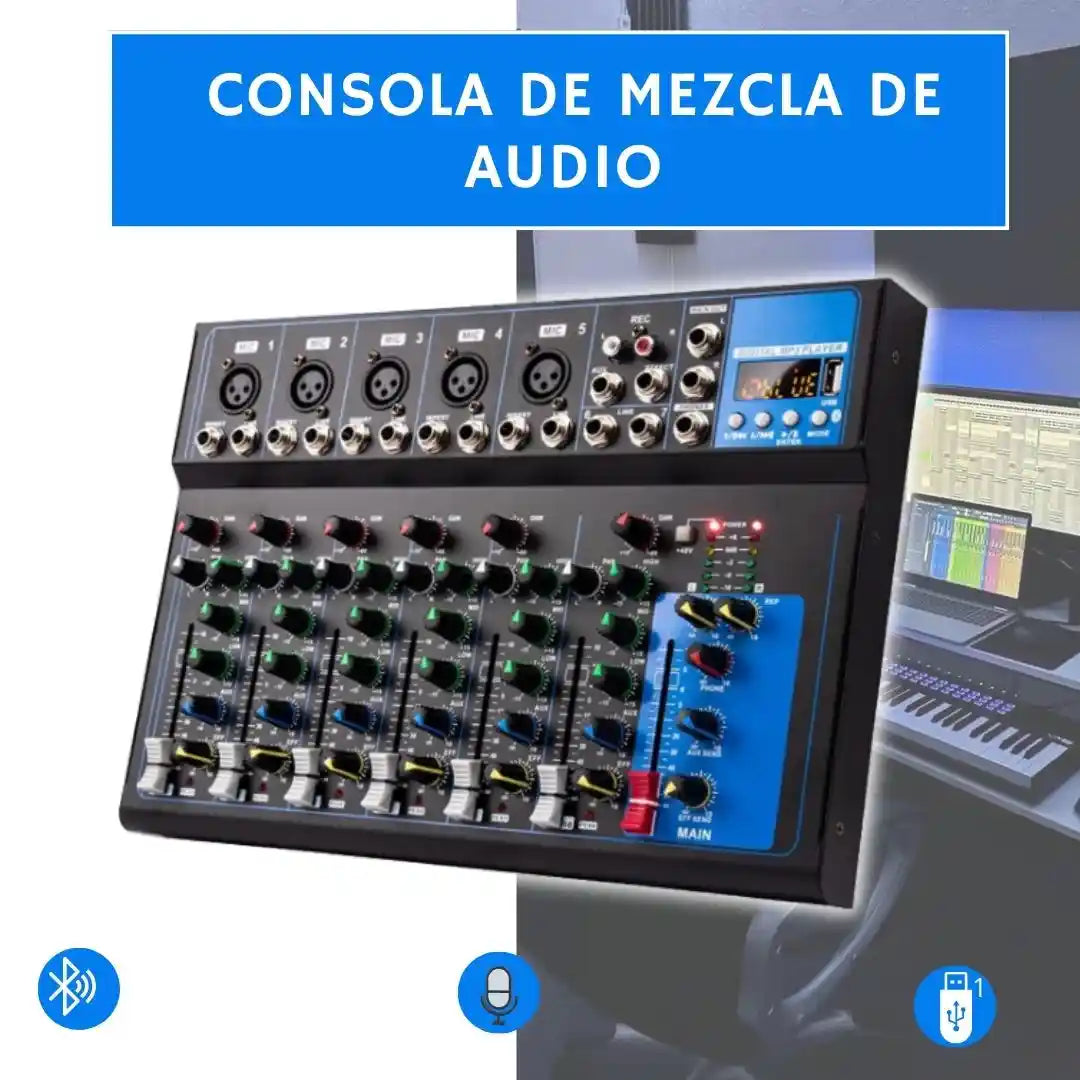 MIXER PROFESIONAL DE 7 CANALES