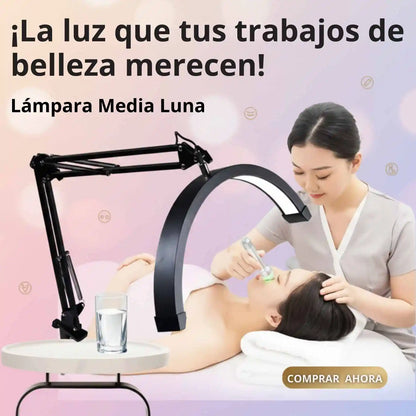 LÁMPARA LED DE MESA MEDIA LUNA