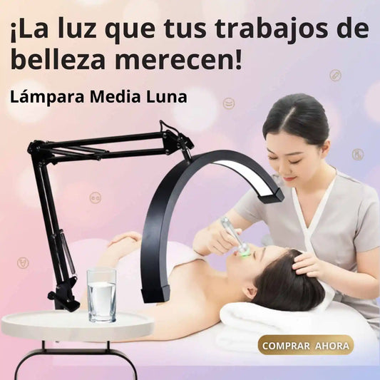 LÁMPARA LED DE MESA MEDIA LUNA