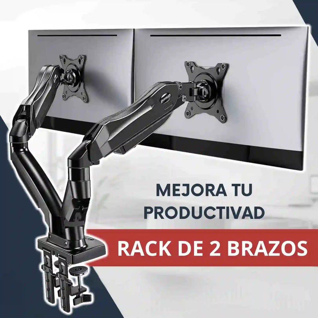 RACK DE 2 BRAZOS PARA MONITORES F-S