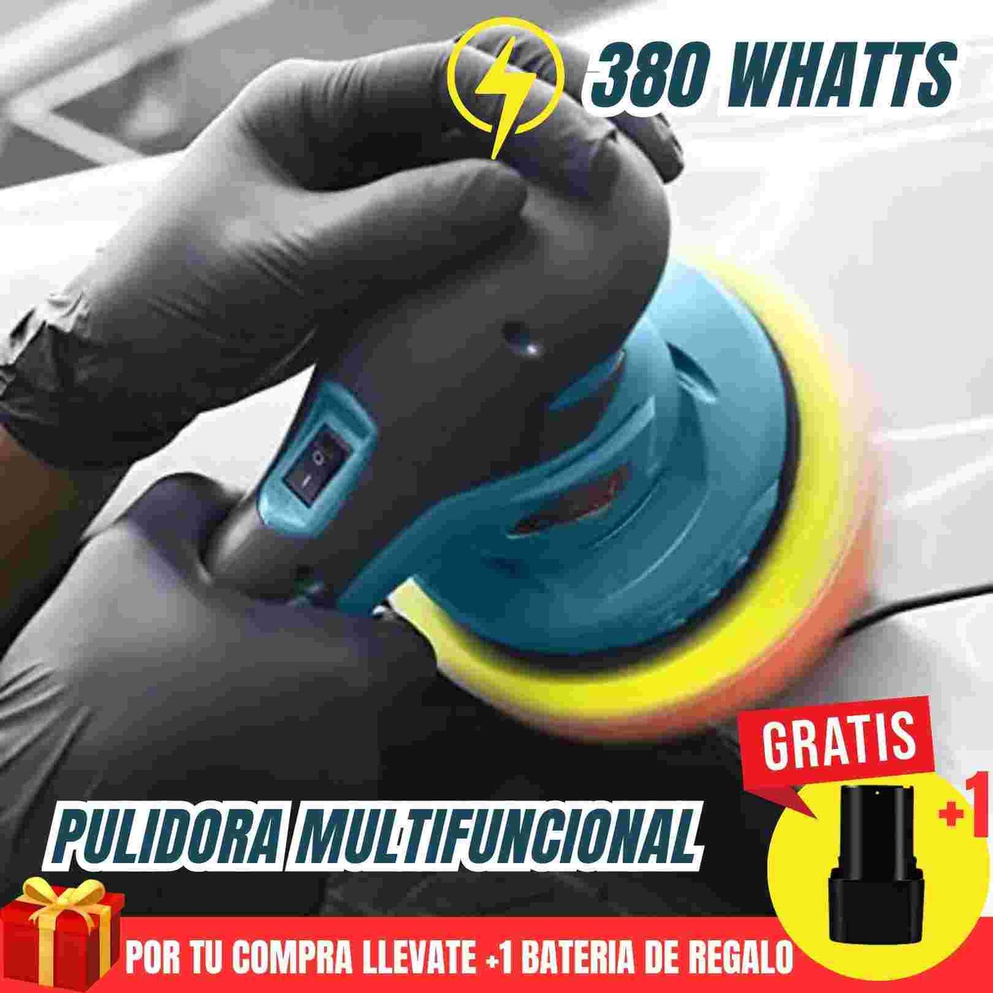 PULIDORA INALAMBRICA MULTIUSO +1 BATERIA DE REGALO