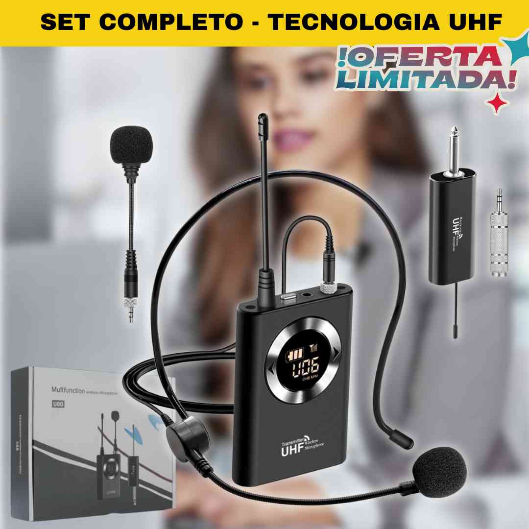 MICROFONO INALAMBRICO UHF - U80 PRO