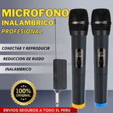 DUAL MICRÓFONO INALÁMBRICO PROFESIONAL