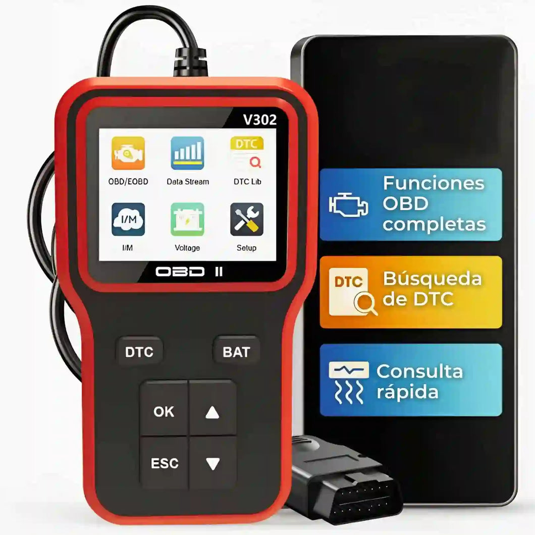 ESCÁNER DE DIAGNÓSTICO AUTOMOTRIZ-V302 F-S