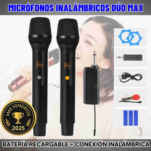 MICRÓFONO INALÁMBRICO (DÚO) MAX F-S