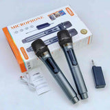 MICRÓFONO INALÁMBRICO DUAL - KIMISO KMS-902MC t-s