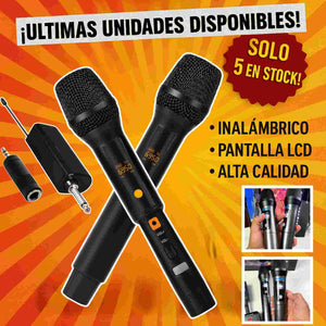 SET DE MICRÓFONOS INALÁMBRICOS (DÚO) MAX F-S
