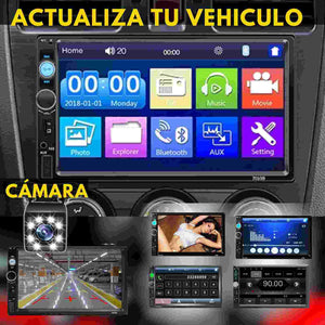 AUTORADIO TACTIL DE 7 PULGADAS + CÁMARA DE RETROCESO F-S