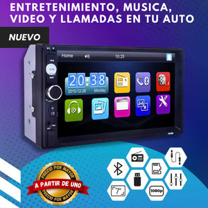 AUTORADIO TACTIL  DE 7¨ (LLAMADAS/MUSICA/VIDEOS/ +) F-S