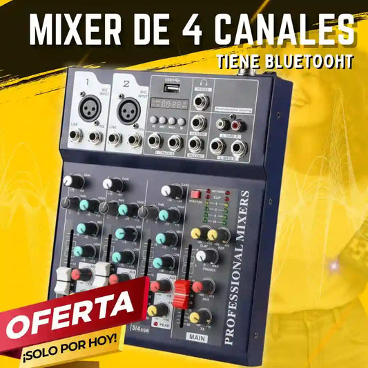 MEZCLADOR DE 4 CANALES (EDICION PRO) F-S